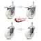 Service Caster 5 Inch Nylon Wheel Swivel 10mm Threaded Stem Caster Total Lock Brakes, 2PK SCC-TSTTL20S514-NYS-M1015-2-S-2 - alternate 1